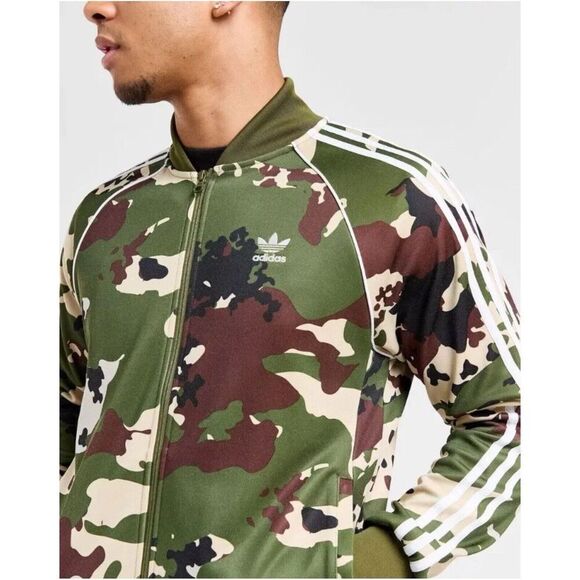 adidas Originals SSTR Track Top Jacket Camo Camouflage IS0253 Men's Size Large - Picture 5 of 8